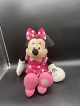 Disney Rare Minnie Mouse Pink 18&quot; Stuffed Plush Great Condition - £12.69 GBP