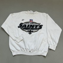VTG New Orleans Saints GRID Logo Athletic Pro Line Sweatshirt Sz Large Made USA - £47.47 GBP