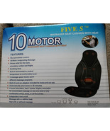 FS8812 10-FIVE S Motor Vibration Massage Seat Cushion Heat/Neck/Shoulder... - $84.75 CAD