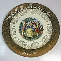 Sabin Crest O Gold 22K Colonial Dinner Plate San Francisco Souvenir Smith - £10.22 GBP