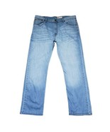 Wrangler Slim Straight Men&#39;s Size 40x30 Cotton Blend 5-Pocket Blue Denim... - $19.80