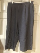 Alfred Dunner Pull  On Elastic Capri Pants  women’s size 16 W - £13.13 GBP