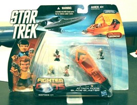 NEW SEALED 2013 Star Trek Fighter Pods Attack Blade Blaster Figure Set - £15.65 GBP