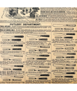 1969 Cutlery Forks Knives 1901 Repro Advertisement Sears Dining Utensils... - $363.77 MXN