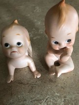 Vintage Old Porcelain Kewpie Baby Doll lot Pouty &amp; Sucking Thumb Baby - £40.08 GBP