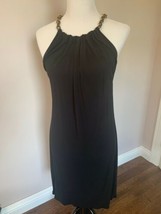 EUC YIGAL AZROUEL Black Jersey Halter Shift Dress SZ 3 (US 8-10) - £78.06 GBP