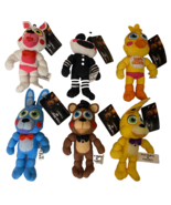 Set of 6 FNAF Plush Toys Animatronics Five Nights at Freddy&#39;s 8 inch eac... - $1,132.38 MXN