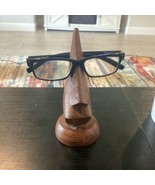 Wooden Nose Eyeglass Holder in Gift Box Two’s Company Framework 6” - $94.24 MXN