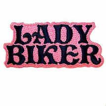 Lady Biker Embroidered Patch Sew Or Iron Biker P-378 Women Ladies Patches New - £3.81 GBP
