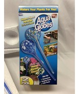 New Aqua Water Globes 2 Pack Multi Color Hand Blown Glass, Waters Plants - $9.06 CAD