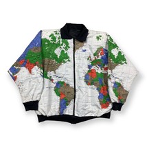 VTG 80s Marguerite Rubel Kuckenbecker Koats Globe Map Jacket Pop Art All... - £58.66 GBP