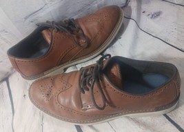 Cole Haan Wingtip Oxford Go-To Leather Mens Sz 9 M Brown Lace Up Shoes C34120 - $20.59