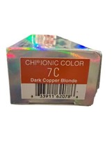 New Farouk CHI Ionic Permanent Shine Crème Hair Color 3 oz 7C Dark copper blonde - £9.72 GBP