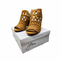 Womens J Adams Riviera Mule Heeled Sandals Tan Suede Size 6 - $17.97