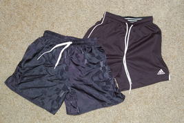 Girls Athletic Shorts 2 Pair Black Size Small Adidas Essential Gear - £13.58 GBP