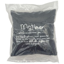 Primitives by Kathy Pillow Gray 12 x 12 Stitched Mother Printed Saying NIP - £10.89 GBP