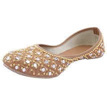 Womens bellies Punjabi Jutti Indian bridal ethnic Royal flat US Size 6-11 GBR - £24.02 GBP