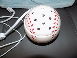 Retired Baseball Scentsy Candle Wax Warmer Home Run 2015 Red White EUC 5" Sports - $43.80