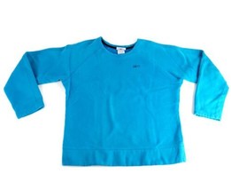 Reebok Vintage Sweater Womens Large Blue Teal Pullover Crew Neck 90s Long Sleeve - £9.91 GBP