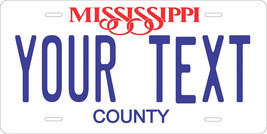 Mississippi 1981-92 Plate Personalized Custom Car Bike Motorcycle Moped Tag - £8.78 GBP+