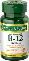 Nature&#39;s Bounty Vitamin B12 2500 mcg, Cellular Energy Support, For Energy Metabo - £19.92 GBP