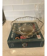 New Vtg Wm. Rogers Silver Plated  Scallop Retro  Wire Fruit Bowl Basket ... - $20.26 CAD