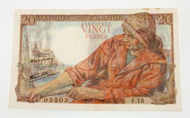 1943 France 20 Francs Note Very Fine+ Condition Pick #100a - £74.36 GBP