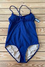 downeast NWT $49.99 women’s Vogue vacation one piece swimsuit size L nav... - $17.81