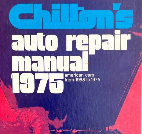 Primary image for Vintage Chilton's Auto Repair Manual 1975 American 1968-75 Automobilia BKBX16