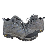 Merrell Hiking Shoes Moab 2 Mid Waterproof Granite Gray Blue Womens Sz 7.5 - $59.40