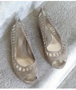 Enzo Angiolini gold tone shoes, peep toe, leather upper, Size 8.5, NWOT - $33.85