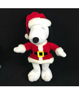Hallmark Christmas Snoopy Dog Plush Peanuts Santa Costume Stuffed Animal... - £13.49 GBP