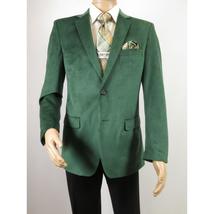 Mens BASSIRI Velvet Sports Coat Grammy Award, LEONARDI J1042 Hunter Green image 3