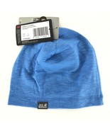 Jack Wolfskin Kids Travel Beanie Hat Anti Bacterial Prevents Odor Blue S - £5.44 GBP