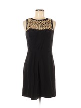 REBECCA TAYLOR 100% Silk Embellished Black &amp; Gold Cocktail Party Dress -... - £103.36 GBP