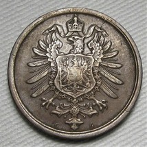 1874-G Germany 2 Pfennig CH XF Coin AE553 - $134.42