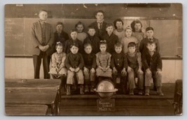 RPPC Kantz Selinsgrove PA Krouses School Children Class Photo 1916 Postcard I24 - £21.88 GBP