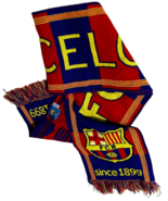FC Barcelona 1899 FCB Official Merchandise Soccer Futbol Club Knit Scarf... - $13.47
