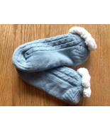 Muk Luks Womens Sherpa Cabin Socks Slippers S/M Size 6-8 Sea Foam Teal - $10.00