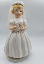 Vintage 60s-70s Schmid First Holy Communion Musical Box - Plays Ave Maria - GUC - £20.18 GBP