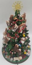 Danbury Mint Shih Tzu Lighted Christmas Tree Figurine ~ Holidays Dogs Seasonal - £436.85 GBP