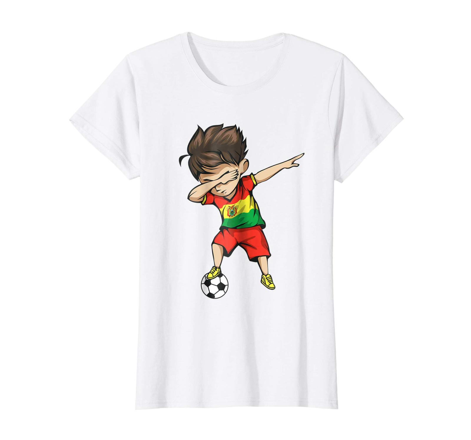 Sport Shirts - Dabbing Soccer Boy Bolivia Jersey Shirt - Bolivian Football Wowen - $19.95 - $23.95