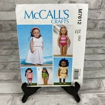 McCall&#39;s Pattern M7612 Clothes for 18&quot; Dolls American Girl Our Generation - £5.62 GBP