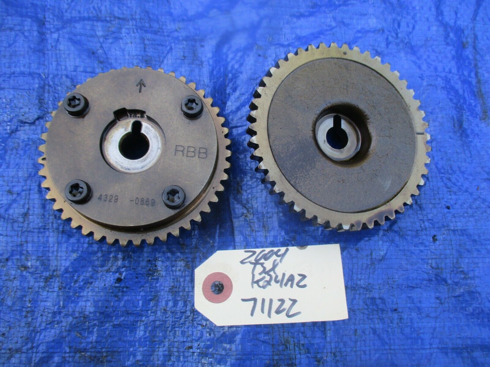 04-08 Acura TSX K24A2 camshaft gears cam gears RBB K24 engine motor OEM ... - $99.99