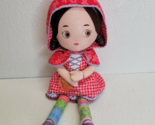 Zapf Creations MOOSHKA Plush Girl Doll Little Red Riding Hood Brunette Pink - $10.88