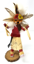 Dream Tribal Mask Kachina Doll Signed Starfree TL Native American Wood V... - £59.60 GBP