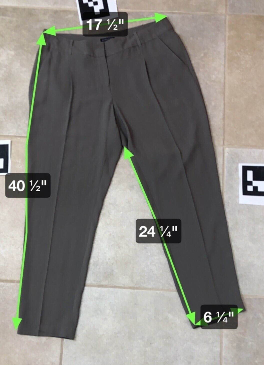 Eileen Fisher Gray Silk Pleated Trousers Pants Sz M Work Capsule Old Money Note Item image 7