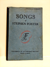 1938 Songs Of Stephen Foster University of Pittsburgh Ed Vintage Sheet M... - $18.00