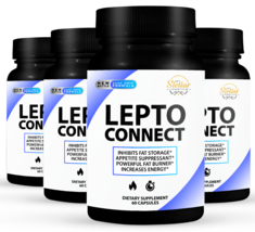 4 Pack Lepto Connect, aumenta la energía y suprime el apetito-60 Cápsula... - $126.71