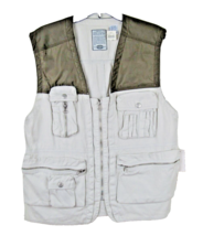 Vintage Bugle Boy Tactical Cargo Pocket Fishing Vest Size M Streetwear Khaki NWT - £19.28 GBP